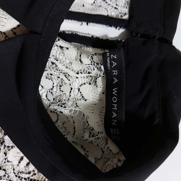 Zara Women Sleevless Lace Peter Pan Collar… - Picture 6 of 8
